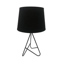 Lámpara de Mesa E27 Base de Metal Negro | Home Delight
