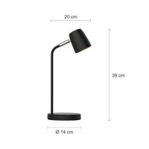 Lámpara de Escritorio LED 4.5W Negro | Home Delight