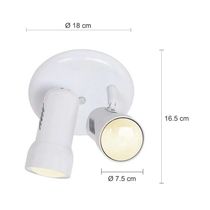 Spot de Techo Doble E27x2 Blanco | Home Delight