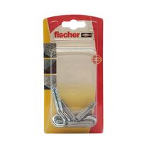 Cáncamo de Acero P1/6 Abierto + Taco SX6 4 Pares | Fischer
