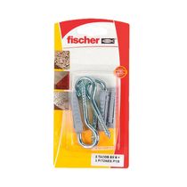 Cáncamo de Acero P1/8 Abierto + Taco SX8 3 Pares | Fischer