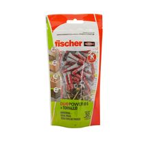 Taco DuoPower 6mm + Tornillos TMF 4.5x35mm x50 | Fischer