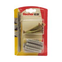 Taco de Nylon SX10 + Tornillo x6 + Broca 10mm | Fischer