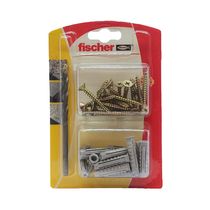 Taco de Nylon SX6 + Tornillo x20 + Broca 6mm | Fischer