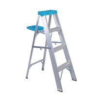 Escalera Tijera de Aluminio con Pie 4 Pasos | Orange