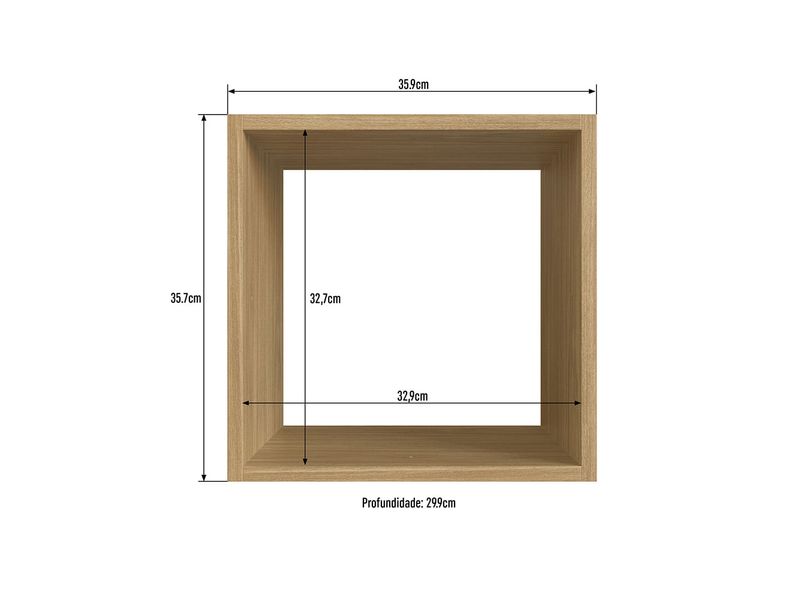 Estantería Modular Orange 3 Cubos Maple - Promart