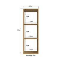 Estantería Modular Maple 3 Cubos | Orange