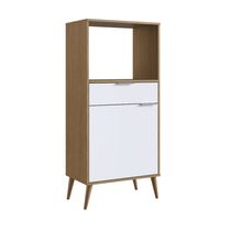 Mueble Multiuso Madison Blanco/Nuez 1 Puerta | Orange