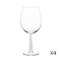 Juego 4 Copas de Vino Tinto 580ml | Excellent Houseware