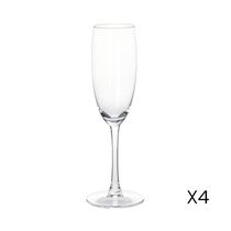 Juego 4 Copas de Champagne 180ml | Excellent Houseware