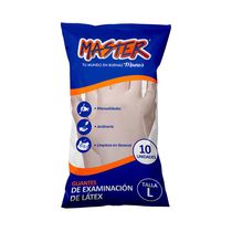 Guante de Examinación Látex Talla L 10 Unidades | Master