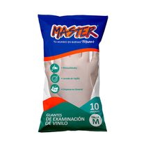 Guante de Examinación Vinilo Talla M 10 Unidades | Master
