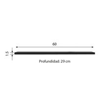 Repisa Betta Tablero 60 Negro | Orange