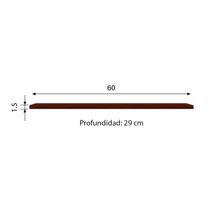 Repisa Betta Tablero 60 Cedro | Orange