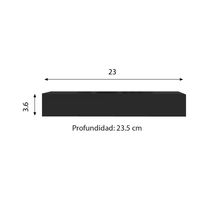 Repisa Flotante Negra 23x23.5cm | Orange