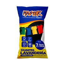 Guante para Lavandería Negro/Amarillo Talla 7 | Master