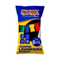 Guante para Lavandería Negro/Amarillo Talla 8 1/2 | Master