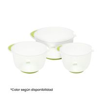 Juego de 3 Tazones Transparentes | Excellent Houseware