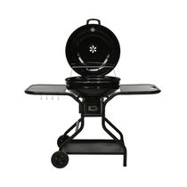 Parrilla BBQ D56 de Metal Negro con 2 Ruedas | Vaggan