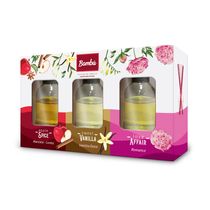 Set de 3 Difusores de Esencia Manzana-Vainilla-Romance 20ml | Bambú
