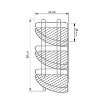 Organizador Esquinero Cobrizo 3 Niveles | Rejiplas