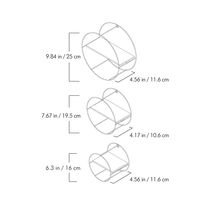 Set de 3 Repisas Circulares Cobre | Rejiplas