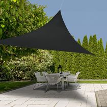 Toldo Triangular de Poliéster Gris Oscuro