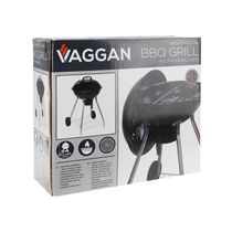 Parrilla Circular Negra con Ruedas 47cm