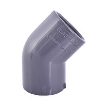 Codo Desagüe PVC EC 75mmx45° | Plastigama