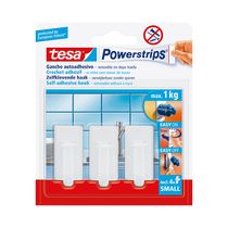 Power Strips Mini Recto 3 Unidades Blanco | Tesa