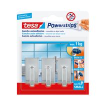 Power Strips Pequeño Cromado | Tesa