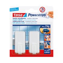 Power Strips Grande Recto 2 Unidades Blanco | Tesa