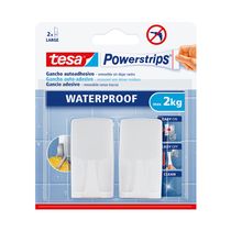 Power Strips Waterproof Blanco Pack de 2 | Tesa