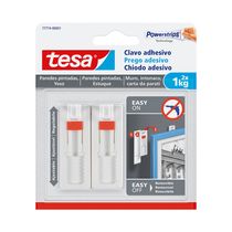 Clavo Adhesivo Ajustable para Pared Pintada Pack de 2 | Tesa