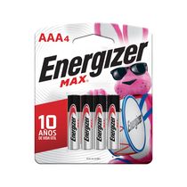 Pilas Alcalinas Max AAA Pack de 4 | Energizer