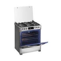 Cocina Gas Montecarlo 5Q 64cm Silver | Indurama