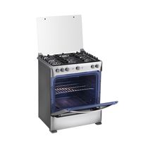 Cocina Gas Turín 5Q 64cm Silver | Indurama