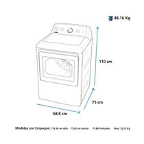 Secadora de Gas 22KG 4Prog | Mabe