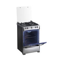 Cocina Gas Milan 4Q 64cm Silver | Indurama