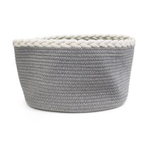 Canasta Tejida Gris | Kennedy Home