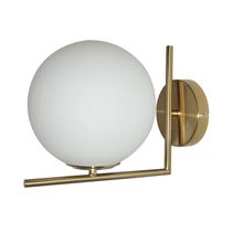 Lámpara de Pared E14 40W Esfera Opal | Orange