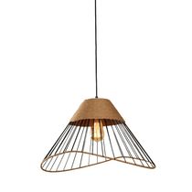 Lámpara Colgante E27 60W Rattan Sombra | Orange