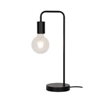 Lámpara Mesa E27 60W Brazo Metálico Negro | Orange