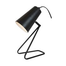 Lámpara Mesa E14 40W Brazo Negro | Orange