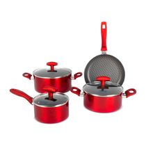 Set de Ollas 7 Piezas Rojo Luxury | Umco