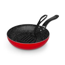 Sartén 22cm Antiadherente + Espátula Rojo | Warenhaus