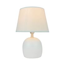 Lámpara Cerámica Blanca 25cm | Orange