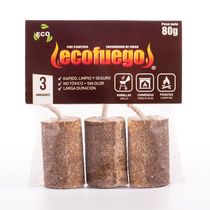 Vela de Encendido para Carbón o Leña Pack x3 | Ecofuego