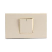 Conmutador Simple de Plástico Beige | Orange