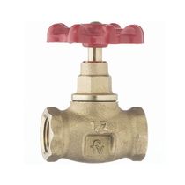 Llave de Paso Bronce Manija Roja 1/2" | FV